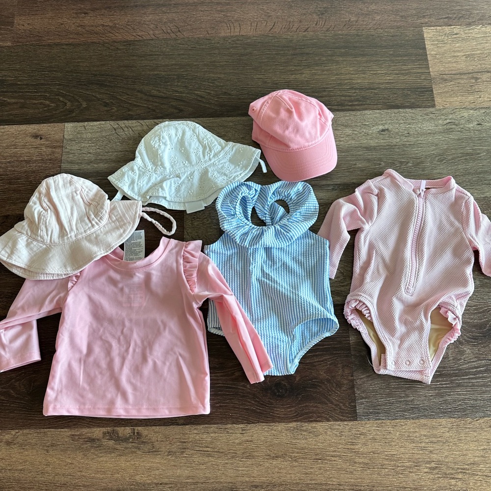 H&M baby girl swim bundle 3-6m